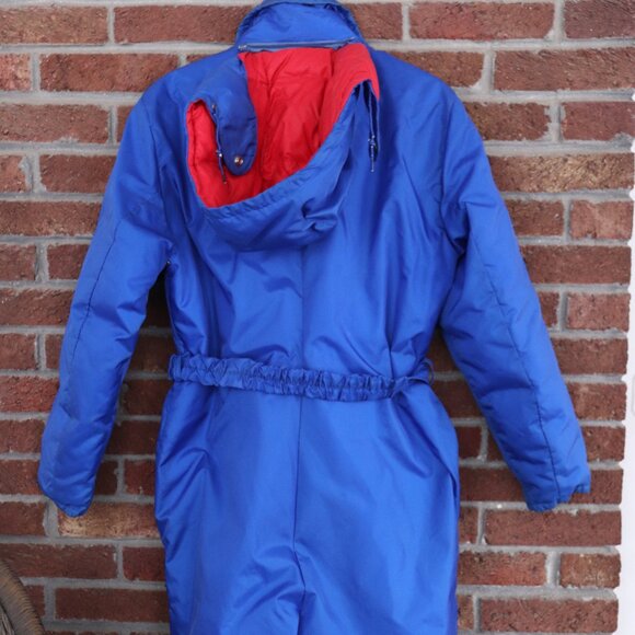 vintage eddie bauer snowsuit * snow suit * size large womens * euc * blue / red - Picture 8 of 11